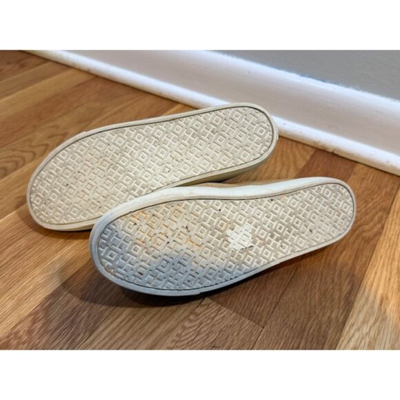 Tory Burch Fria Camel suede fringe slip ons sz 7 Gently Used - Picture 8 of 8